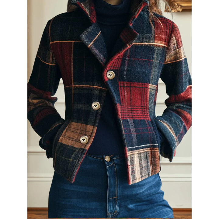 Lucille | Classic Plaid Wool Jacket