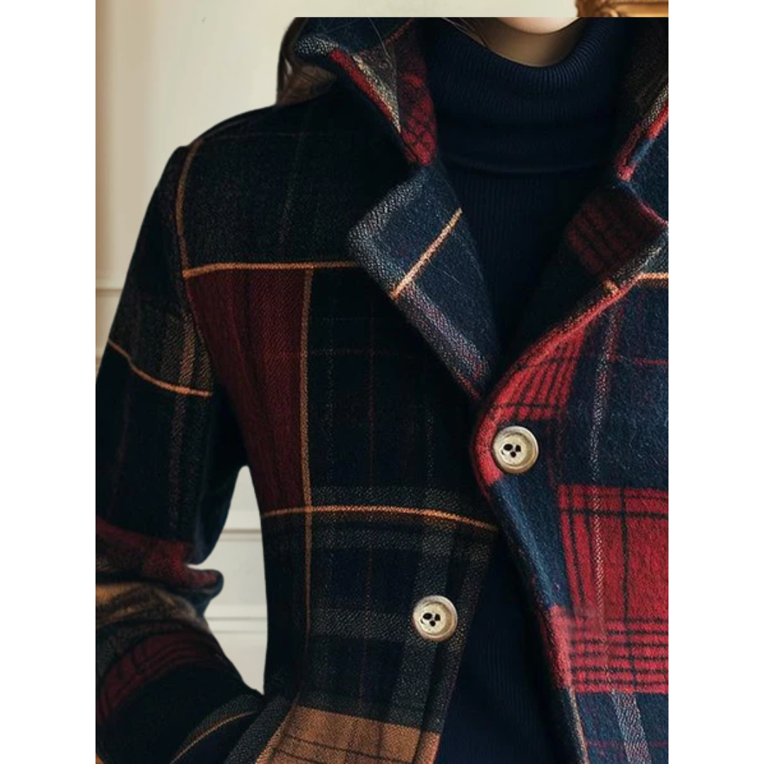 Lucille | Classic Plaid Wool Jacket